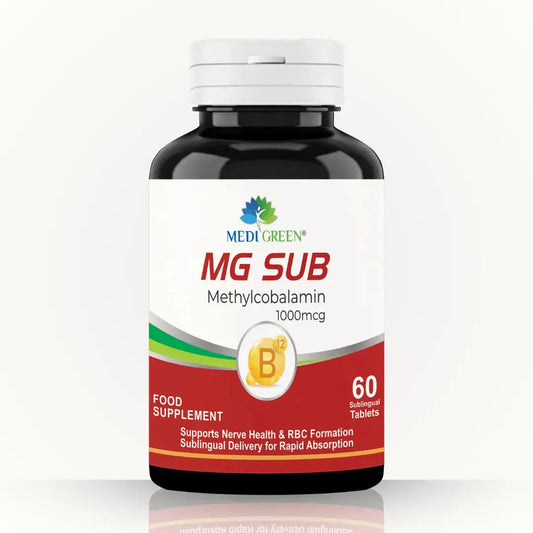 Vitamin B12 sublingual tablets in Pakistan - MediGreen MG SUB