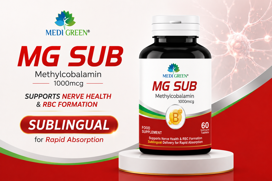 MG SUB (Methylcobalamin 1000mcg): A Complete Guide to Vitamin B12 for Nerve Health and Energy