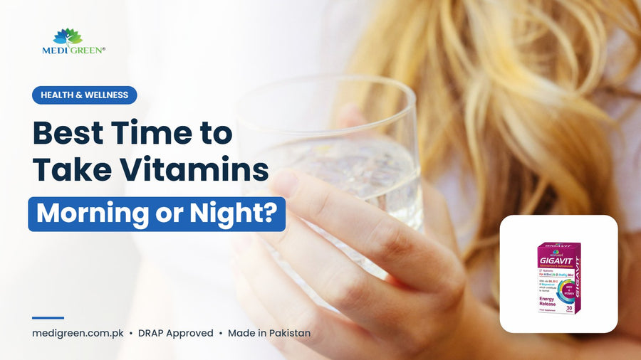Best time to take vitamins - morning or night - GIGAVIT multivitamin