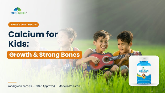 Calcium for kids in Pakistan - growth and strong bones - MG Kids