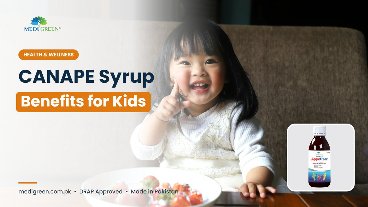 CANAPE syrup benefits for kids in Pakistan - MediGreen