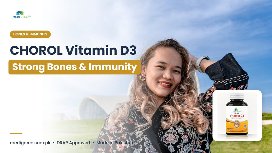 CHOROL vitamin D3 for bones and immunity - MediGreen