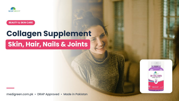Marine collagen supplement for skin, hair, nails and joints - MediGreen