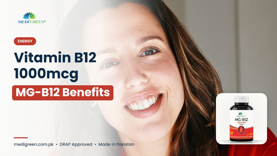 Vitamin B12 1000mcg - MG-B12 benefits in Pakistan