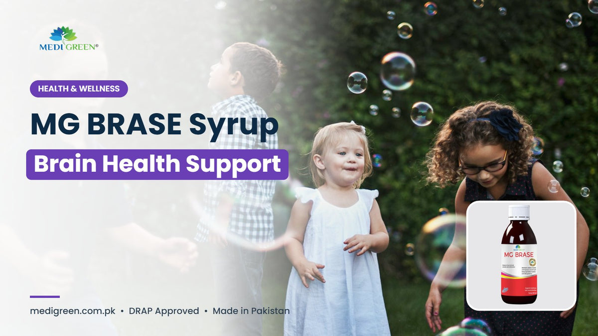 MG BRASE syrup brain health support for kids - MediGreen