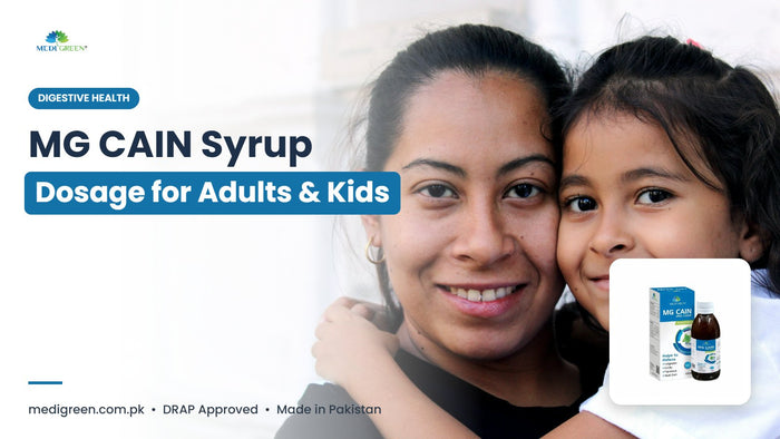 MG CAIN syrup dosage for adults and kids - MediGreen