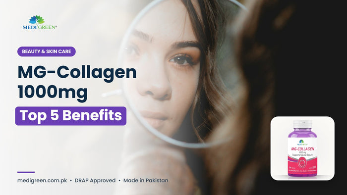 MG-Collagen 1000mg marine collagen benefits in Pakistan - MediGreen