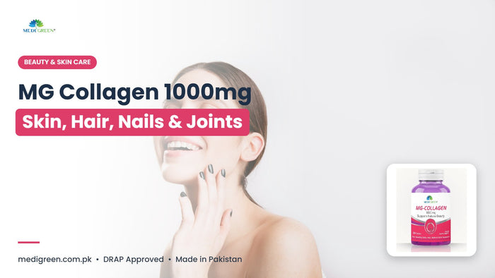 MG Collagen 1000mg marine collagen for skin, hair and nails - MediGreen