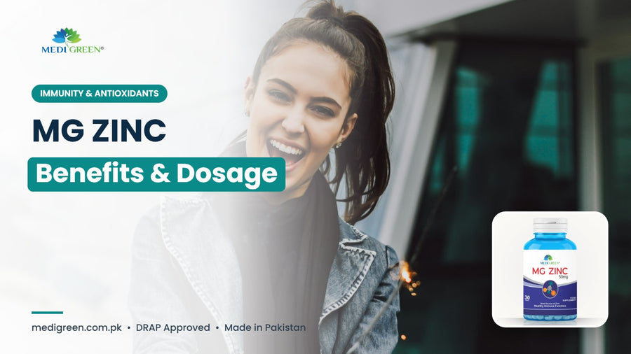 MG ZINC benefits and dosage in Pakistan