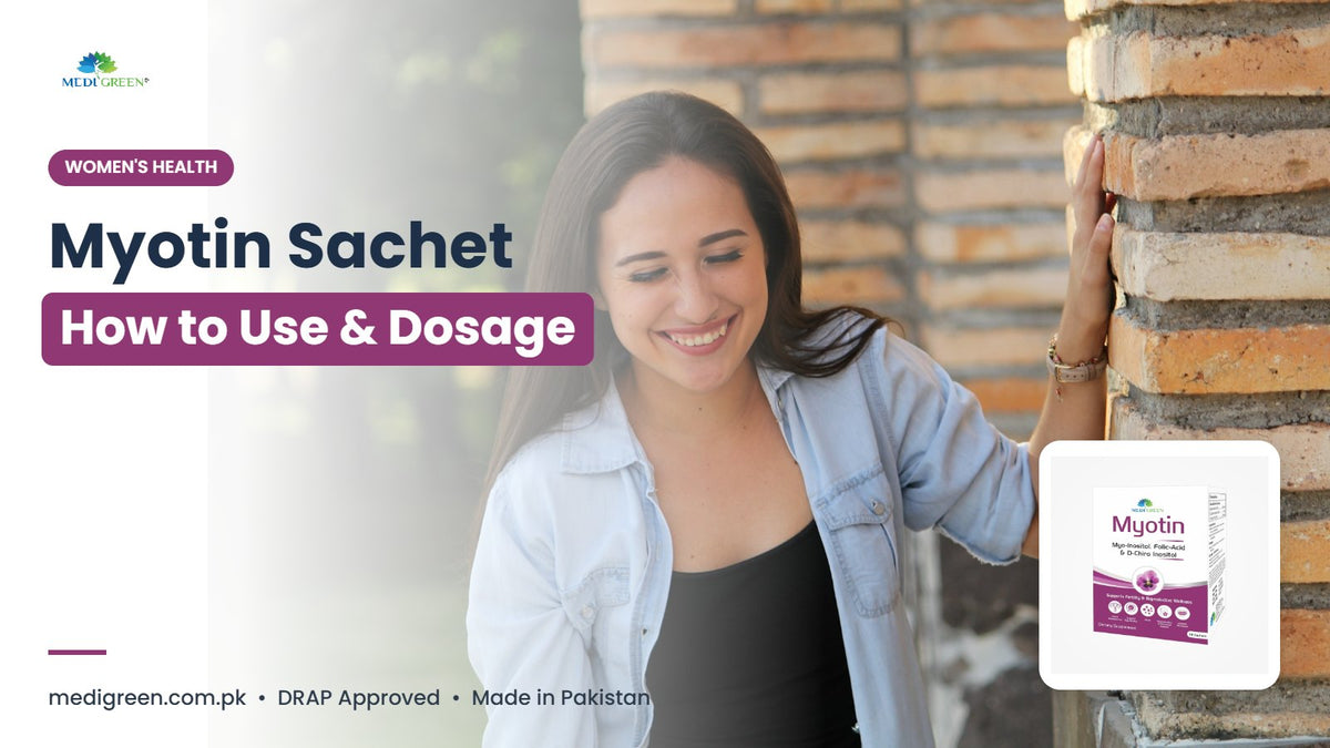 Myotin sachet how to use and dosage - MediGreen PCOS sachet
