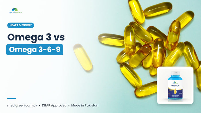 Omega 3 vs Omega 3-6-9 - TRI VITON by MediGreen