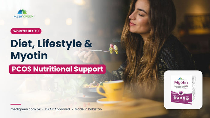 PCOS nutritional support - diet, lifestyle and Myotin PCOS sachet