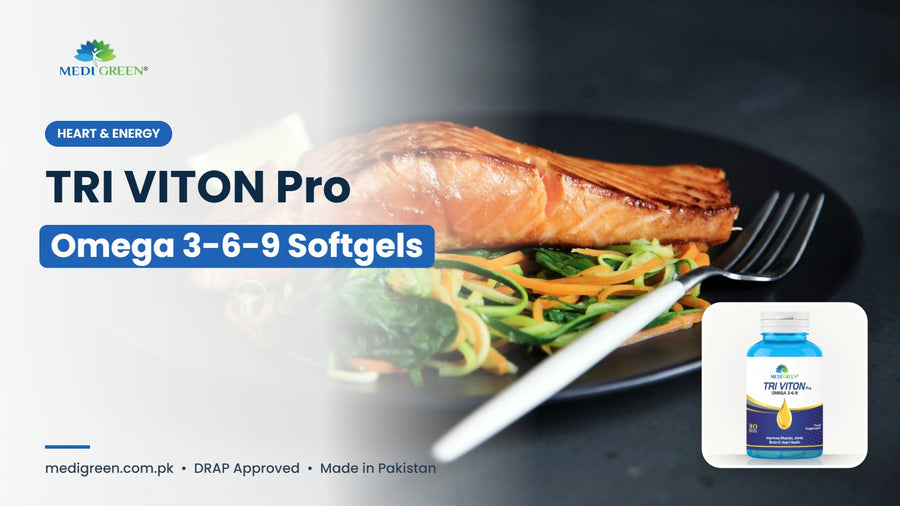 TRI VITON Pro omega 3 6 9 softgels in Pakistan - MediGreen