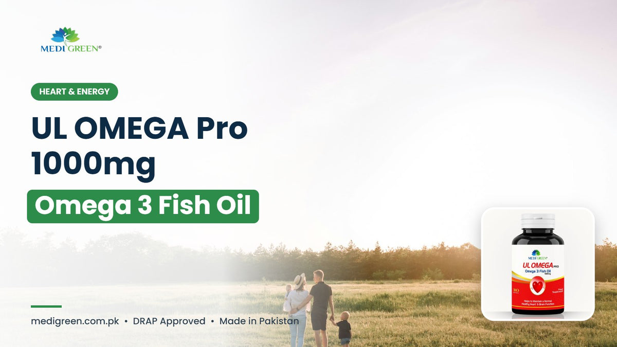 UL OMEGA Pro 1000mg omega 3 fish oil in Pakistan