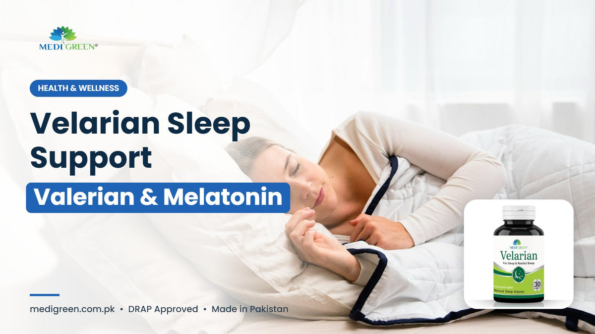 Velarian sleep support - valerian and melatonin in Pakistan
