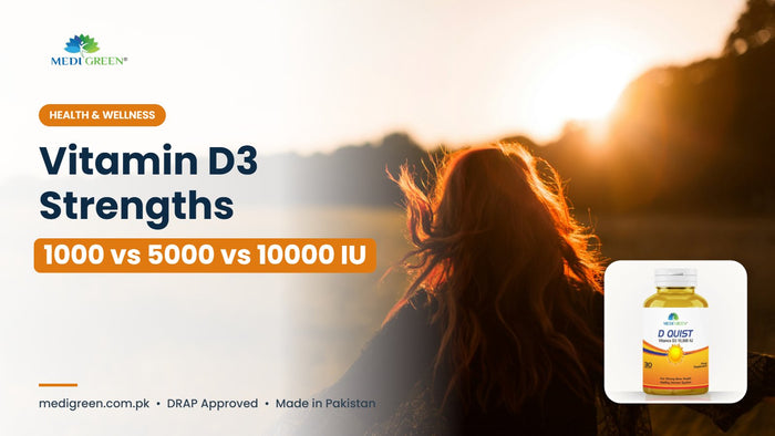 Vitamin D3 1000 vs 5000 vs 10000 IU in Pakistan - D QUIST