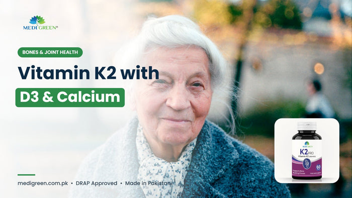 Vitamin K2 with D3 and calcium - K2 PRO 200mcg Pakistan