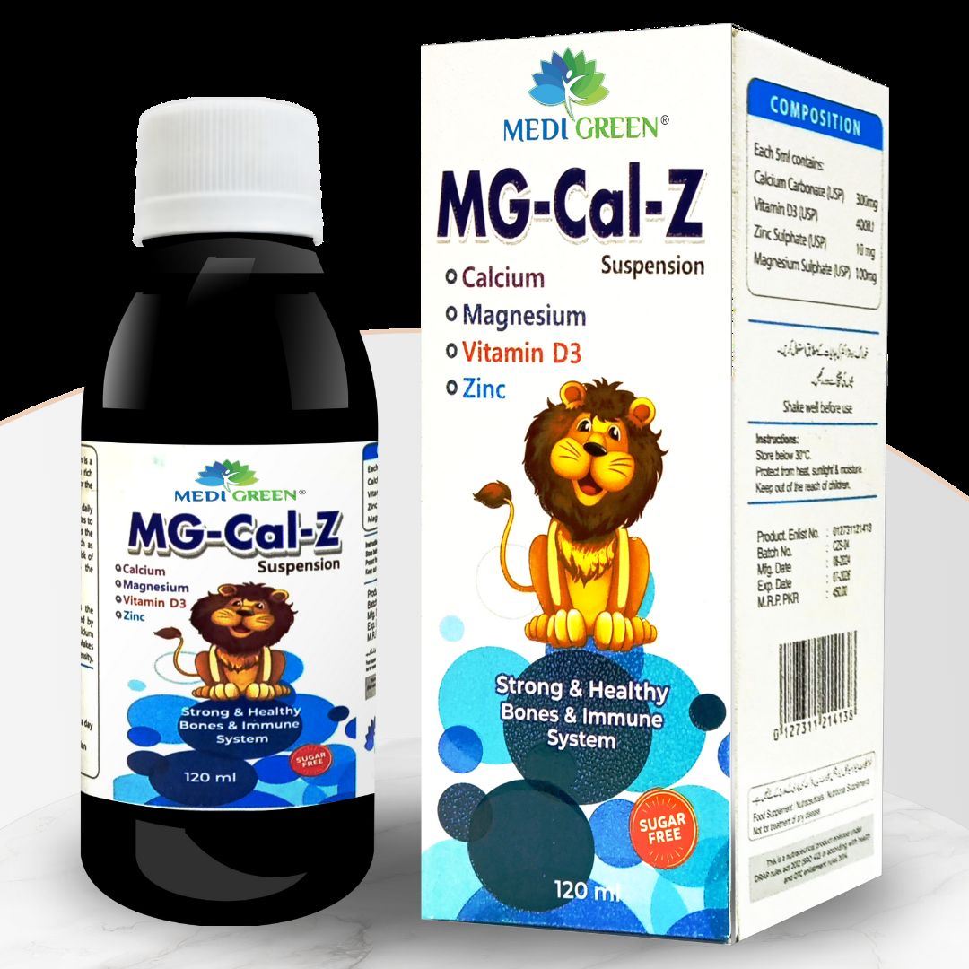 MG CAL Z Syrup Calcium Magnesium Vitamin D3 Zinc Supplement