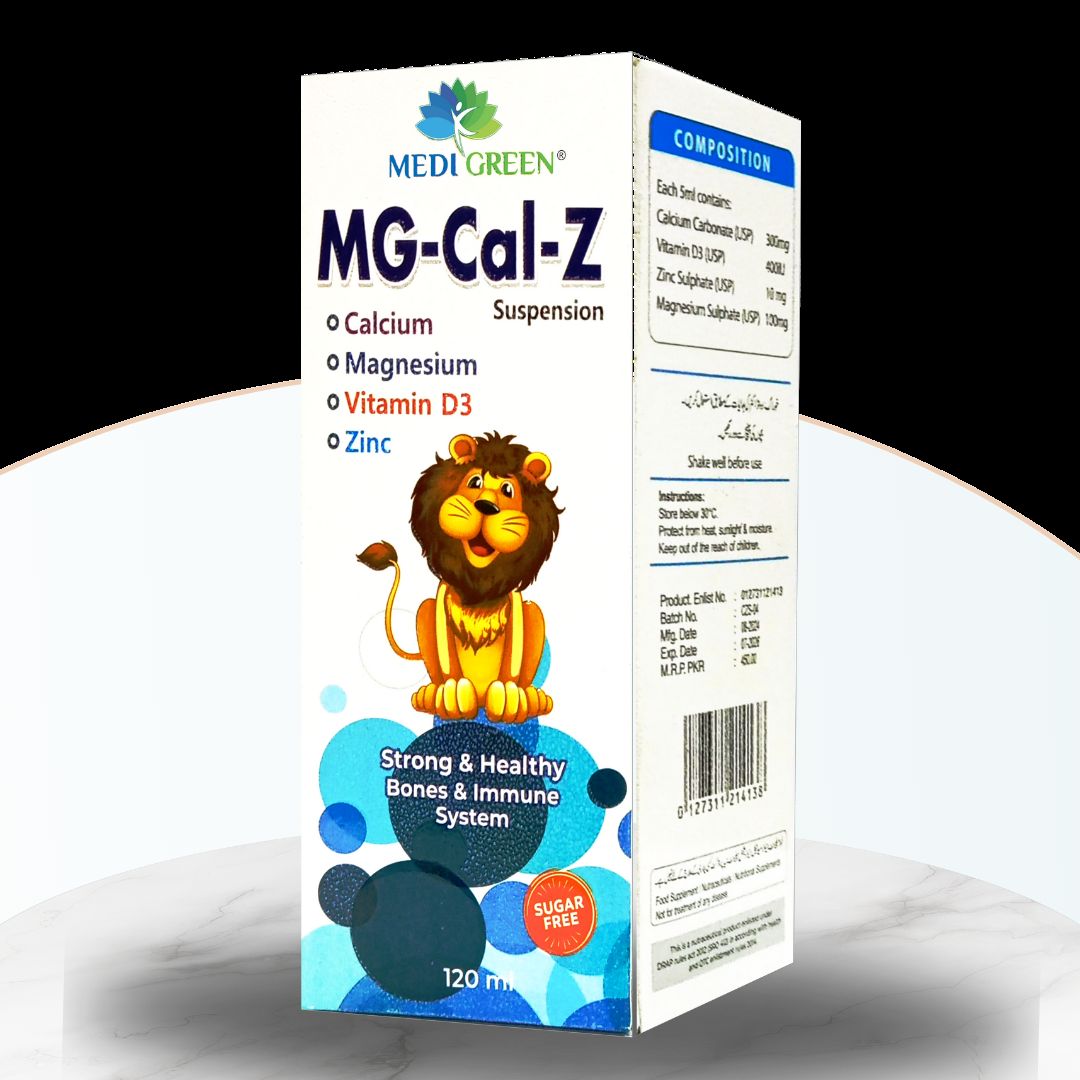 MG CAL Z Syrup Calcium Magnesium Vitamin D3 Zinc