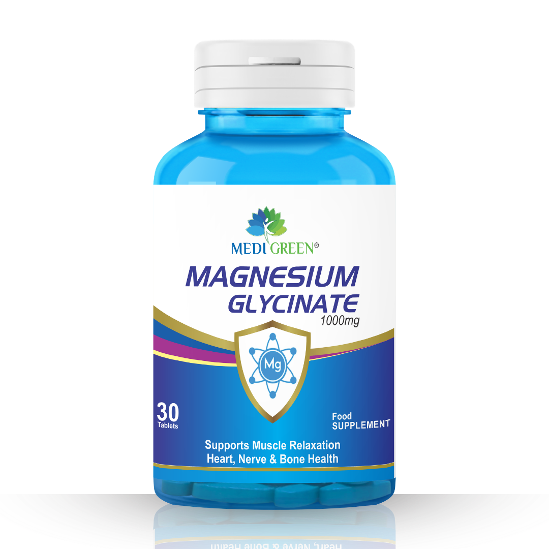 Magnesium Glycinate 1000mg 30 MediGreen