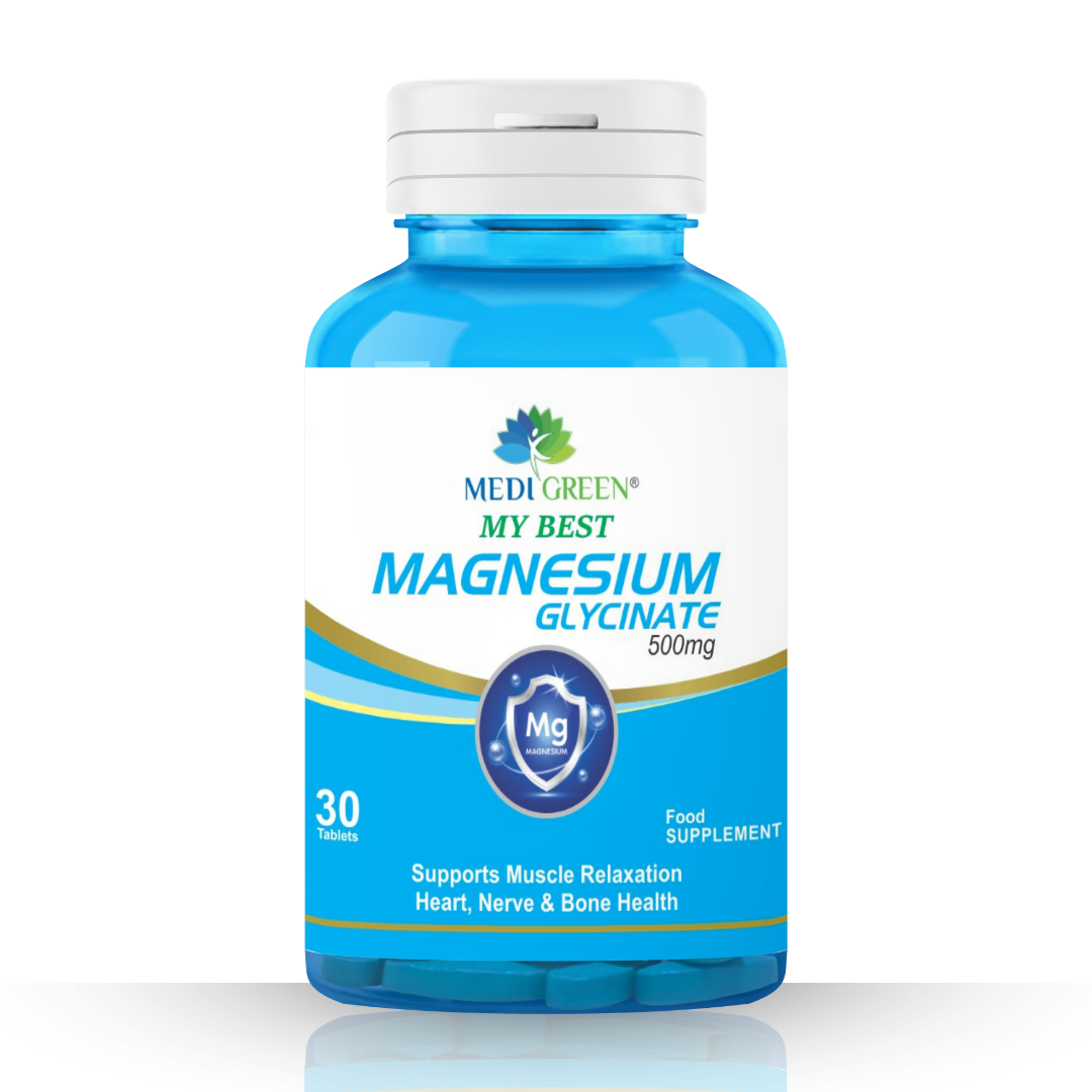 Magnesium Glycinate 500mg 30 MediGreen