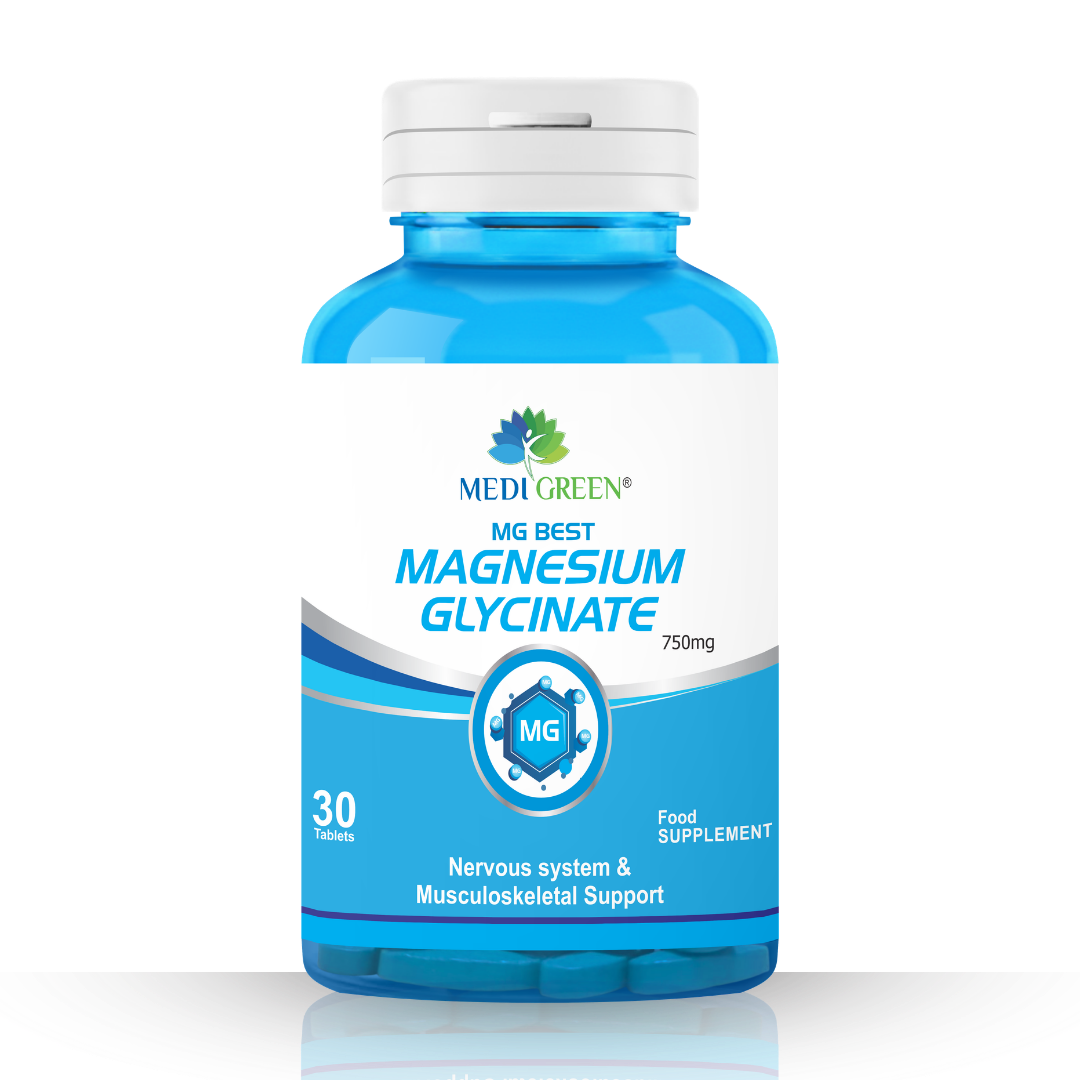 Magnesium Glycinate 750mg 30 MediGreen
