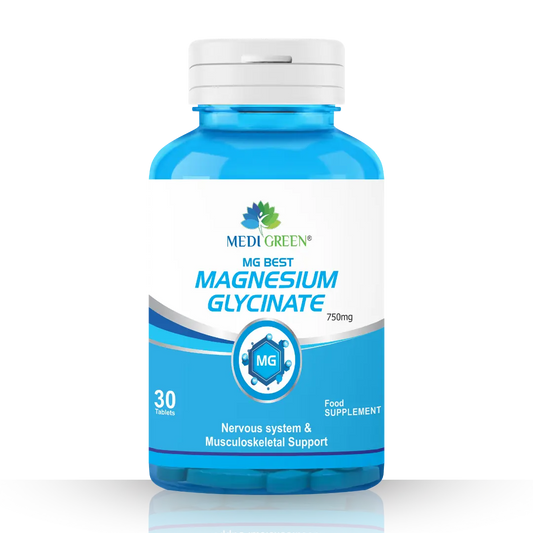 Magnesium Glycinate 750mg 30 MediGreen