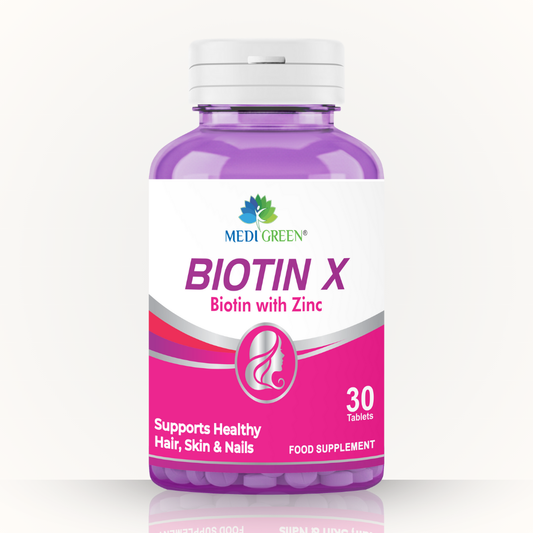 BIOTIN X Biotin 2500mcg + Zinc MEDIGREEN