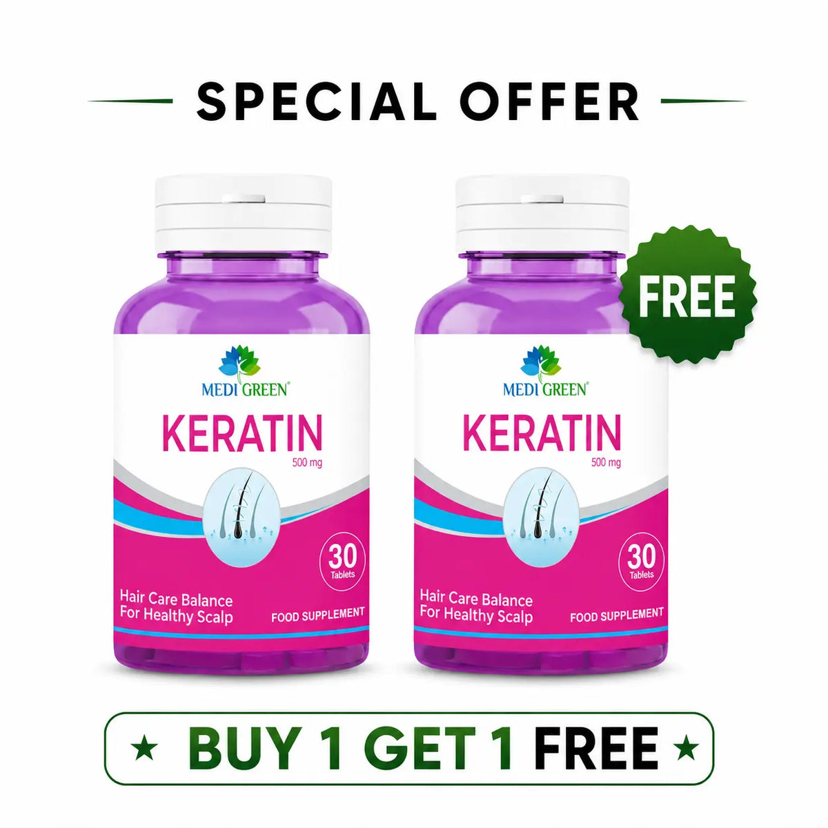 Keratin Buy 1 Get 1 Free MediGreen
