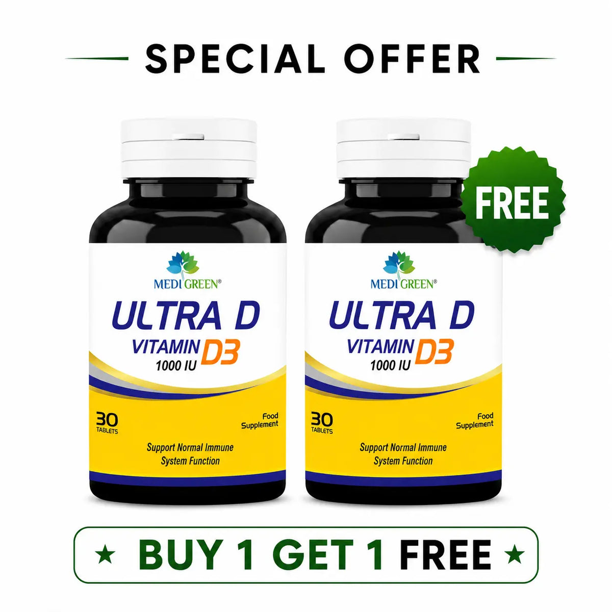 MG Ultra D Buy 1 Get 1 Free MediGreen