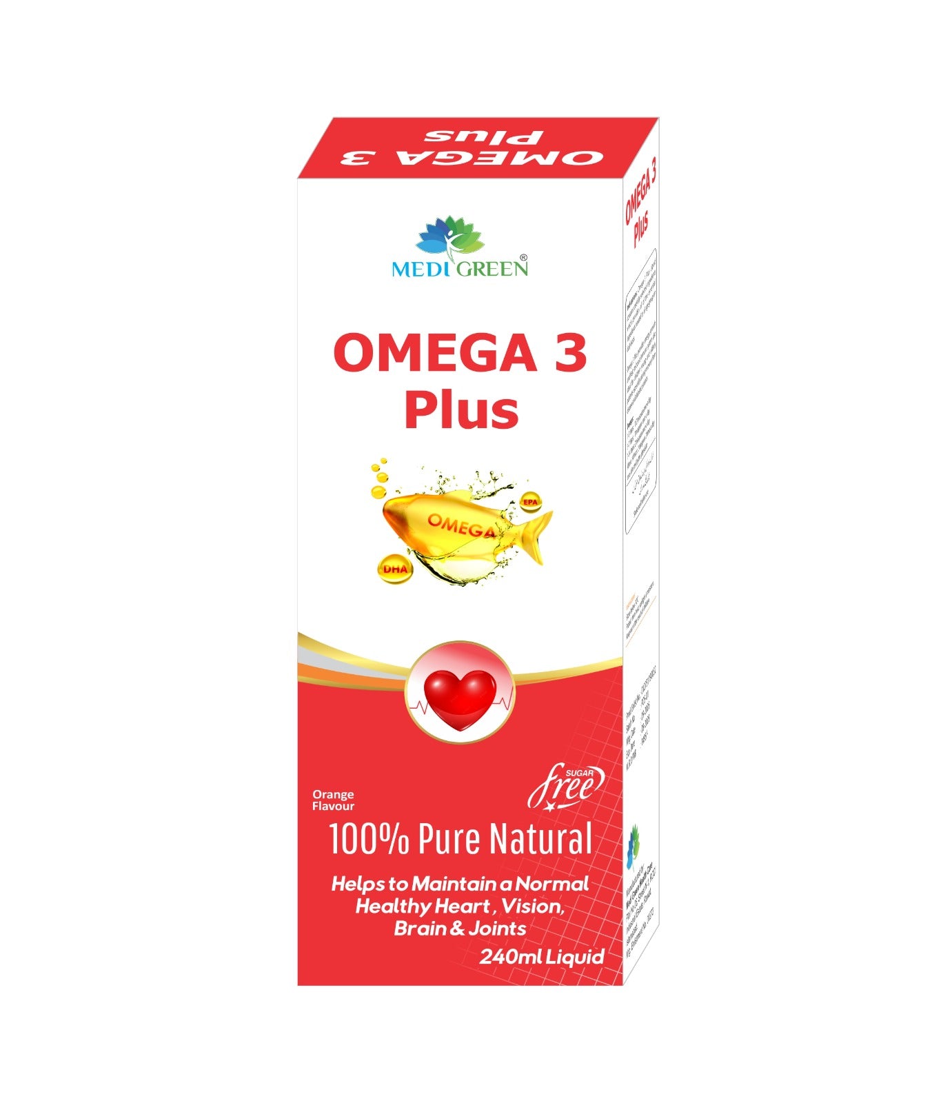 Omega 3 Plus 240ml Liquid MediGreen